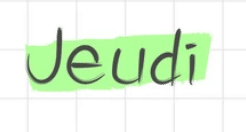 jeudi