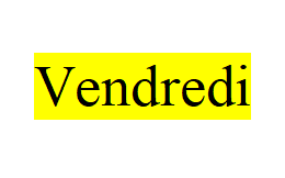 vendredi 1